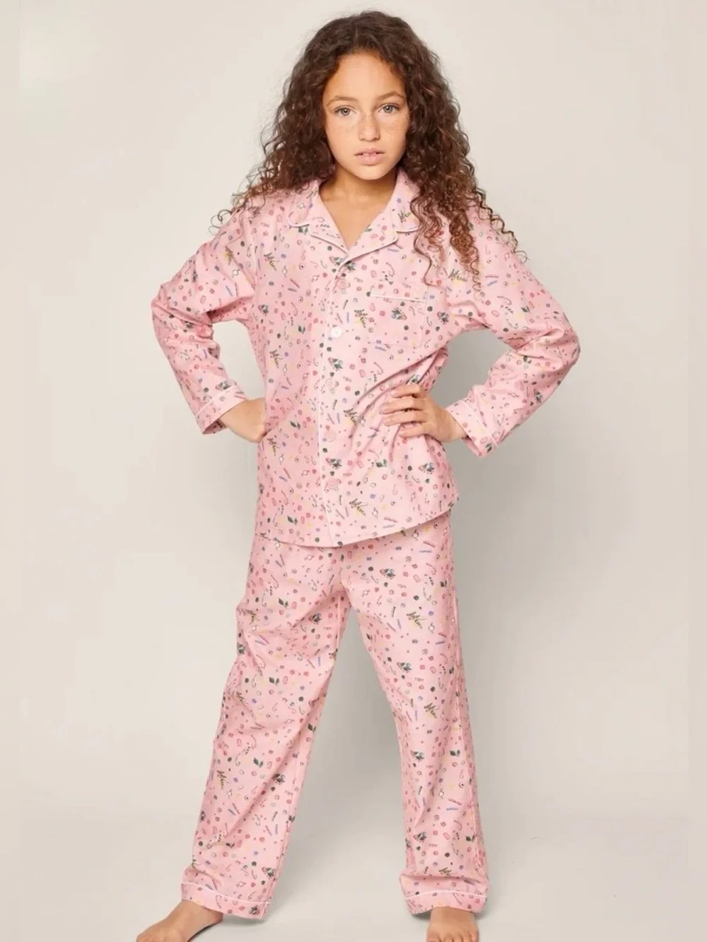 PETITE PLUME Twill Pajama Set in Vintage Christmas Sweets - 4